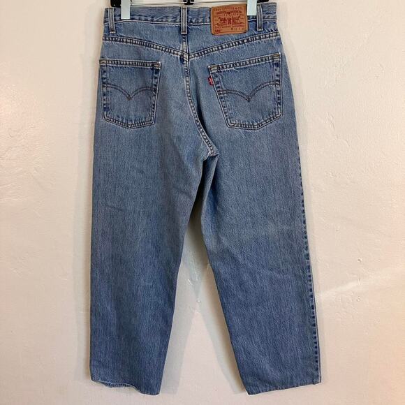 Levi’s 505 Vintage 90s Orange‎ Tab Dark Wash Denim Jeans - Picture 5 of 8